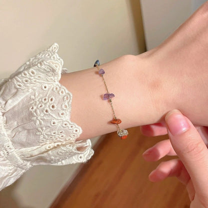 Adjustable Zircon Snowflake Bracelet