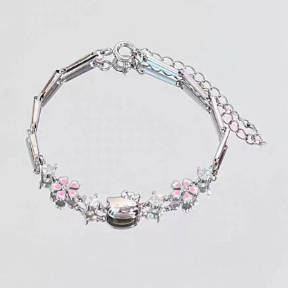 Adjustable Zircon Snowflake Bracelet