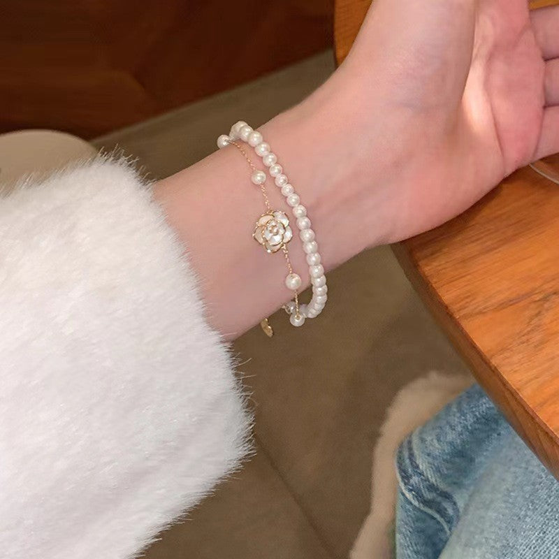 Adjustable Zircon Snowflake Bracelet