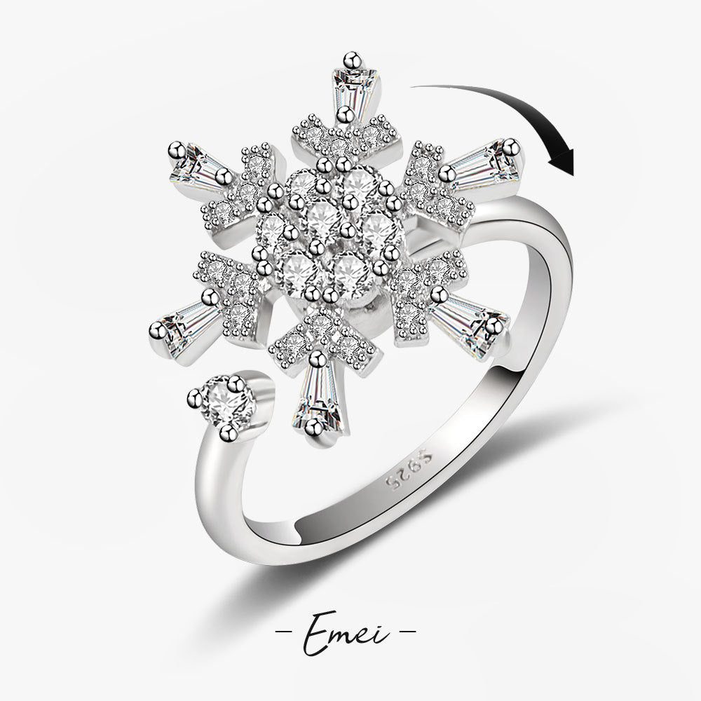 Adjustable Zircon Swivel Ring for Women