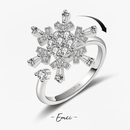 Adjustable Zircon Swivel Ring for Women
