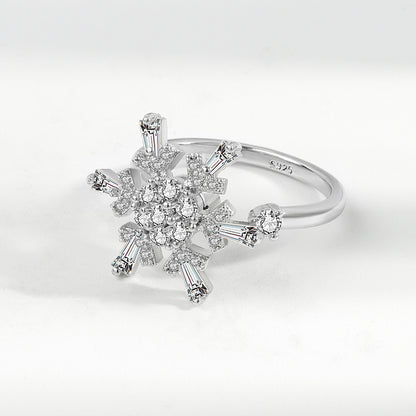 Adjustable Zircon Swivel Ring