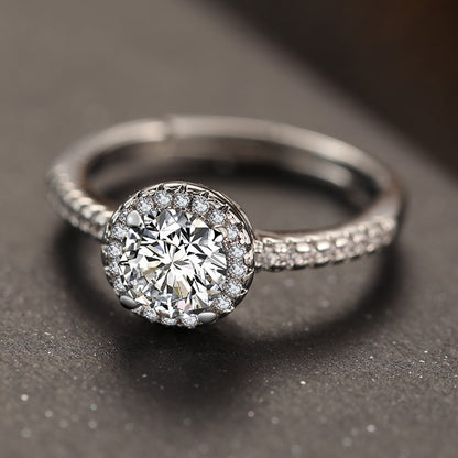 Adjustable Zircon Wedding Rings