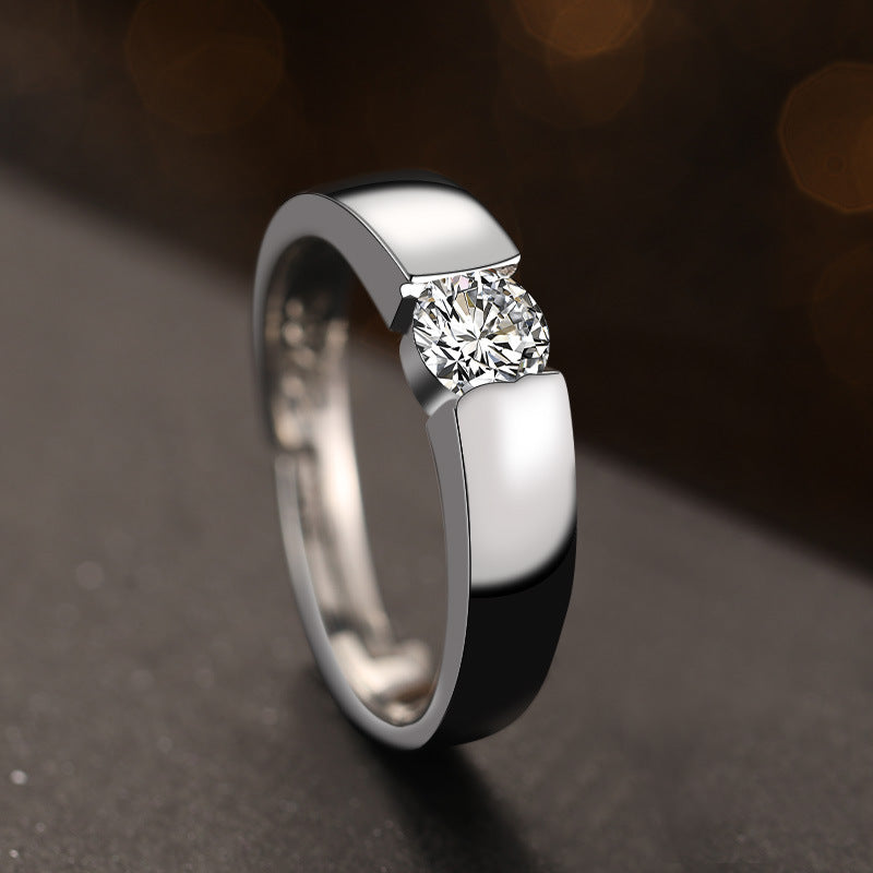 Adjustable Zircon Wedding Rings