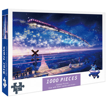 Adult 1000-piece jigsaw puzzle with various designs