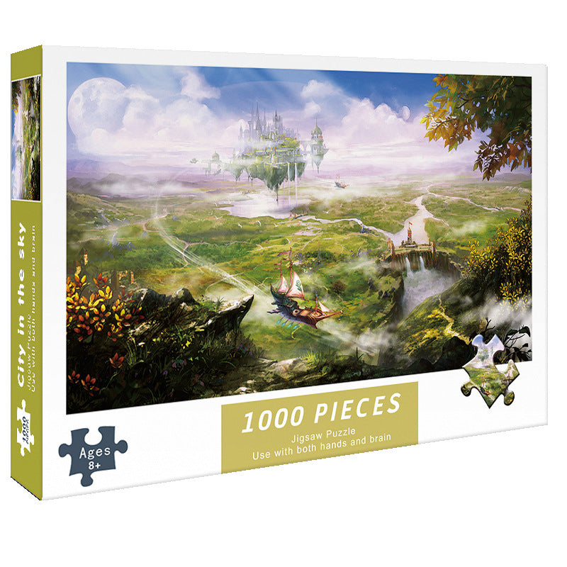 Adult 1000-piece jigsaw puzzle with various designs