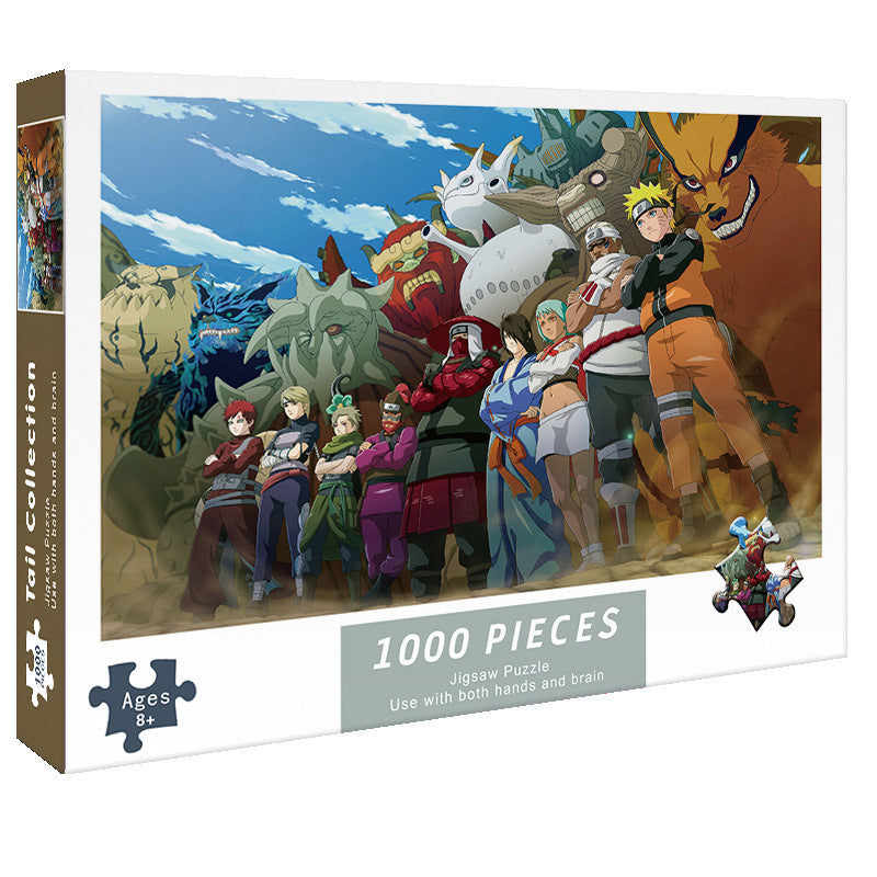 Adult 1000-piece jigsaw puzzle with various designs