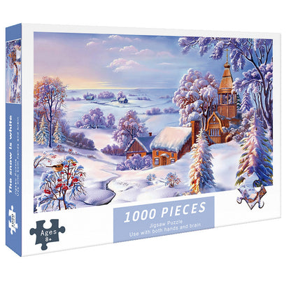 Adult 1000-piece jigsaw puzzle with various designs