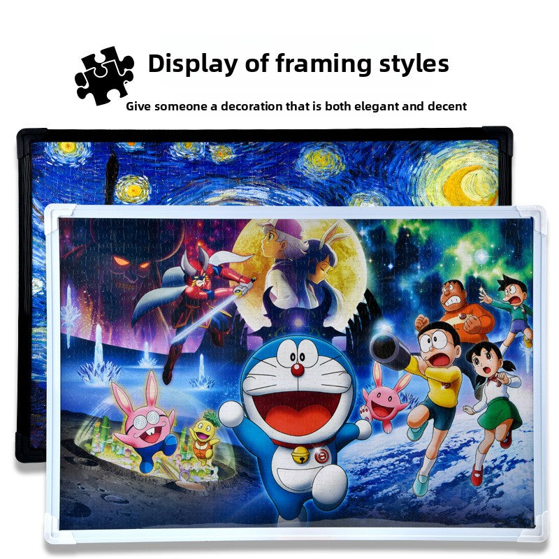 Adult 1000-piece jigsaw puzzle with various designs