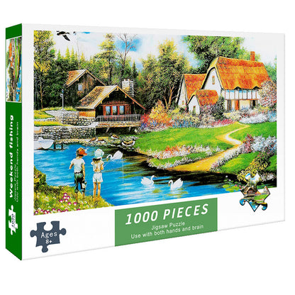 Adult 1000-piece jigsaw puzzle with various designs