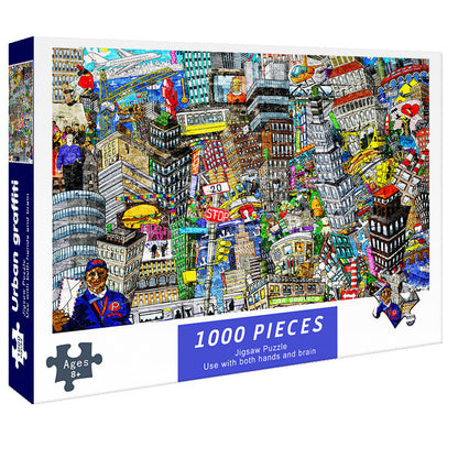 Adult 1000-piece jigsaw puzzle with various designs