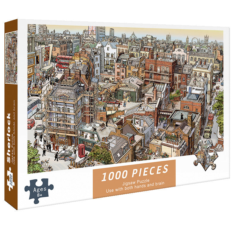 Adult 1000-piece jigsaw puzzle with various designs