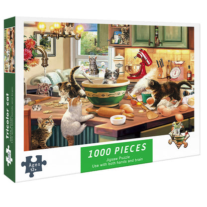 Adult 1000-piece jigsaw puzzle with various designs