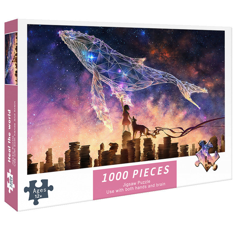 Adult 1000-piece jigsaw puzzle with various designs