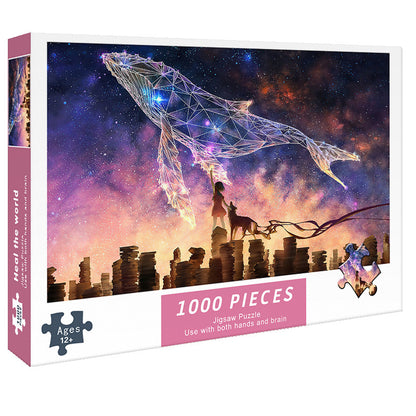 Adult 1000-piece jigsaw puzzle with various designs