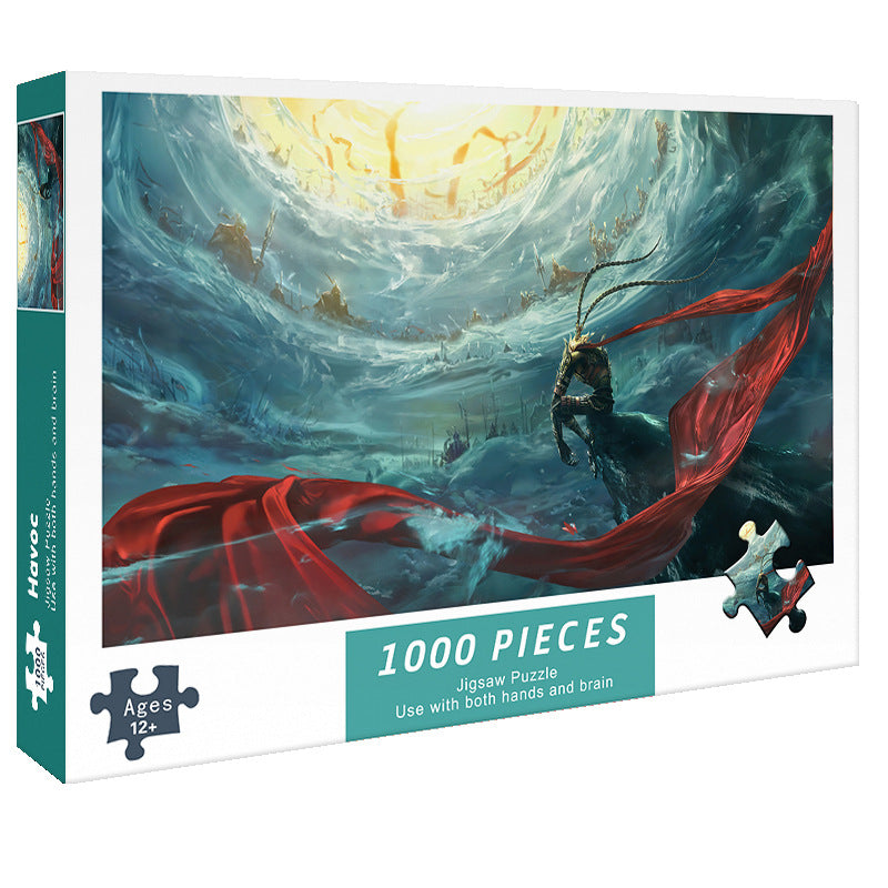 Adult 1000-piece jigsaw puzzle with various designs
