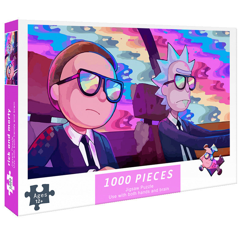 Adult 1000-piece jigsaw puzzle with various designs