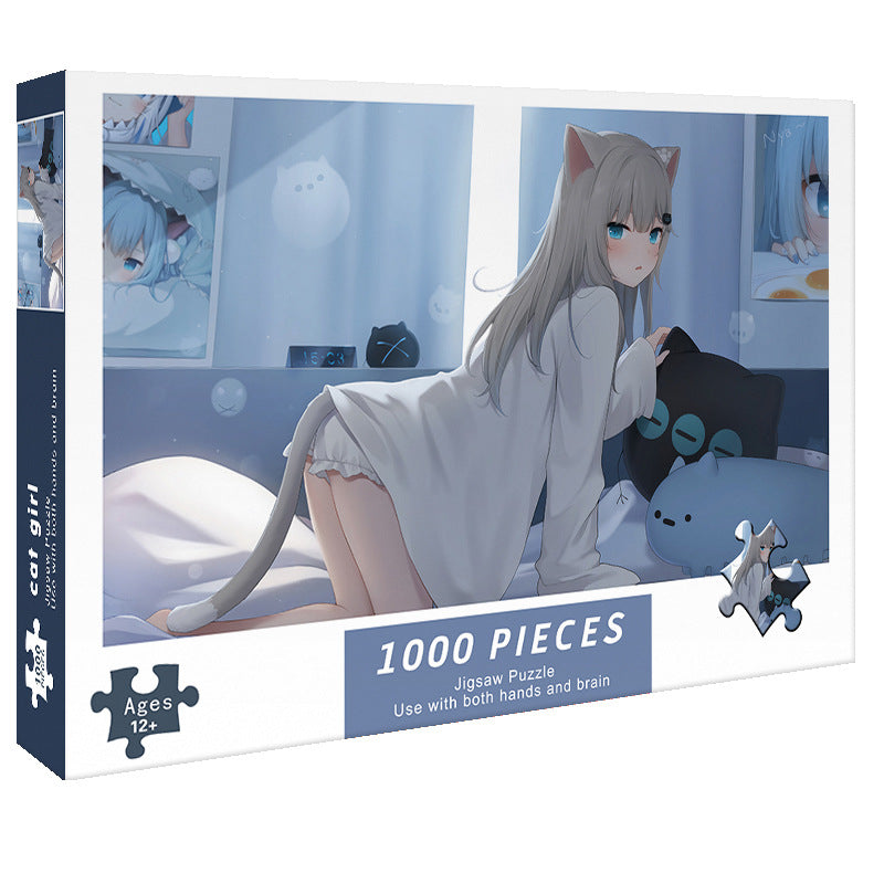 Adult 1000-piece jigsaw puzzle with various designs