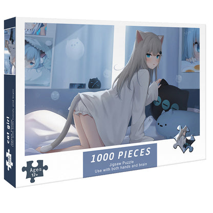 Adult 1000-piece jigsaw puzzle with various designs