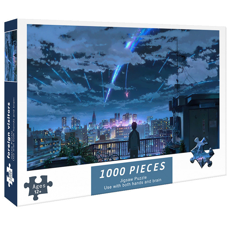 Adult 1000-piece jigsaw puzzle with various designs