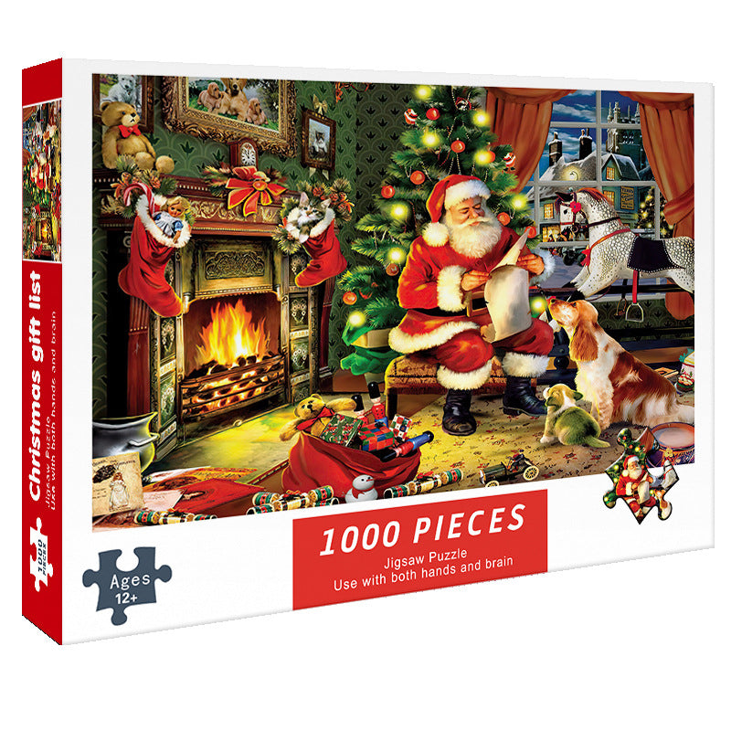Adult 1000-piece jigsaw puzzle with various designs