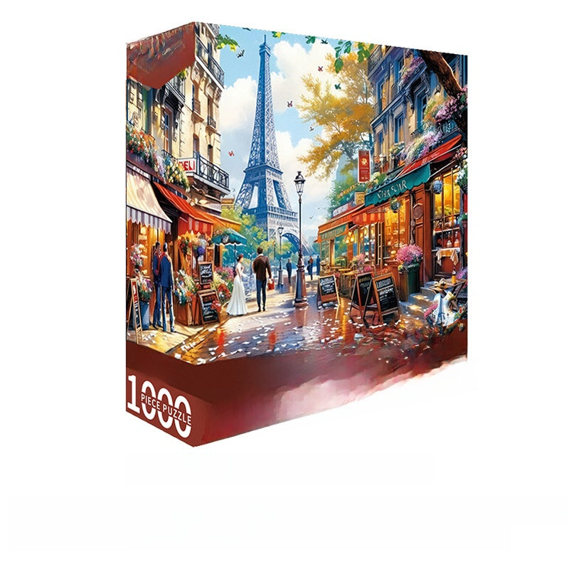 Adult 1000-piece jigsaw puzzle with various designs