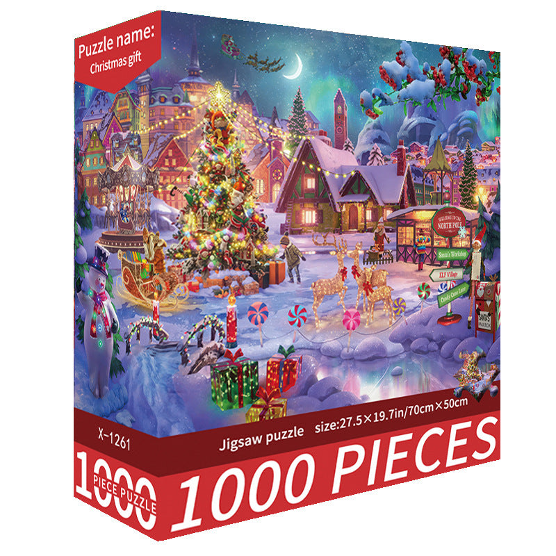 Adult 1000-piece jigsaw puzzle with various designs