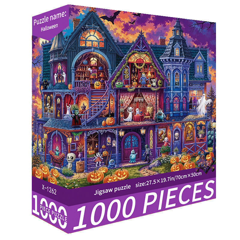 Adult 1000-piece jigsaw puzzle with various designs