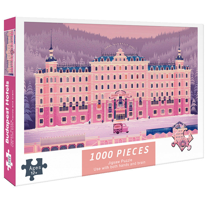 Adult 1000-piece jigsaw puzzle with various designs