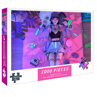 Adult 1000-piece jigsaw puzzle with various designs