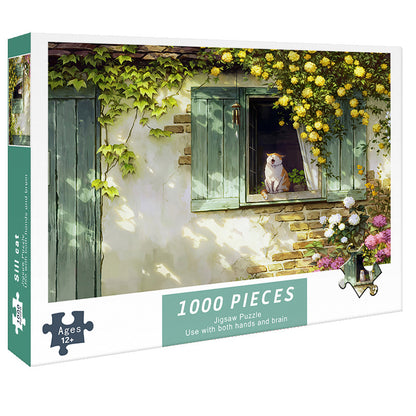 Adult 1000-piece jigsaw puzzle with various designs