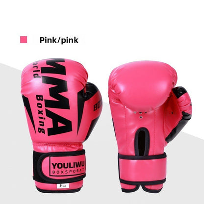 Adult and child boxing gloves