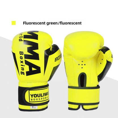 Adult and child boxing gloves