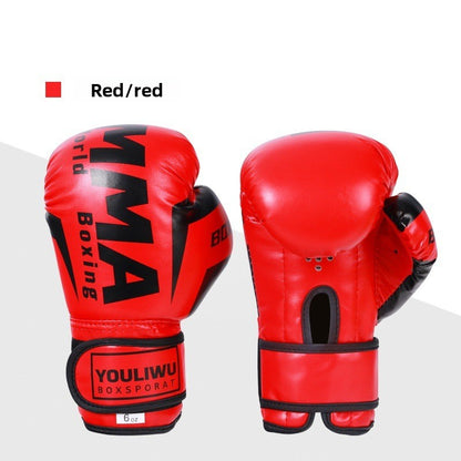 Adult and child boxing gloves