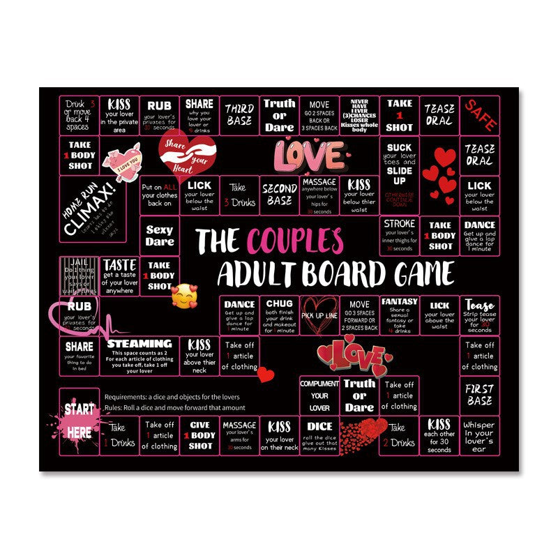 Adult Date Night Drinking Creative Board Game
