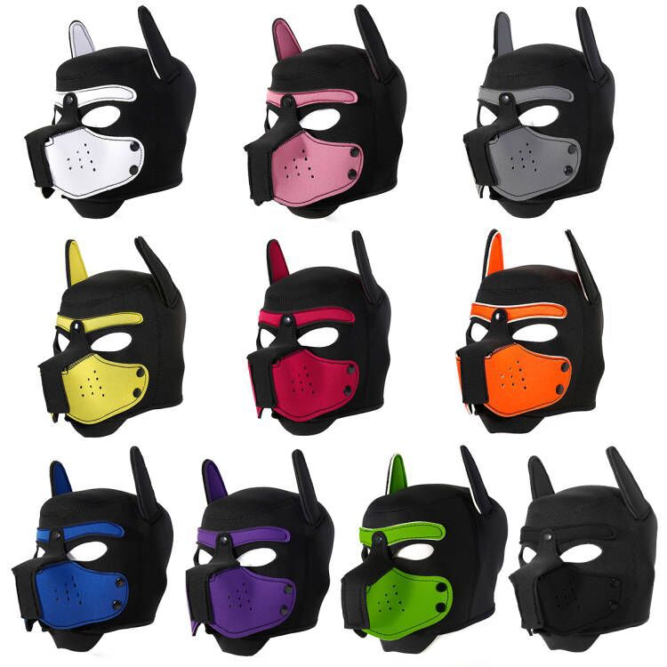 Adult dog head mask