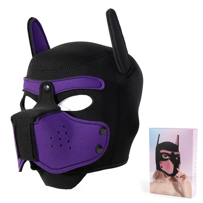 Adult dog head mask