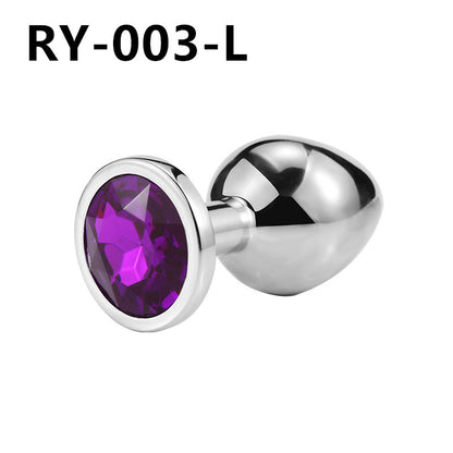 Adult erotic metal anal plugs