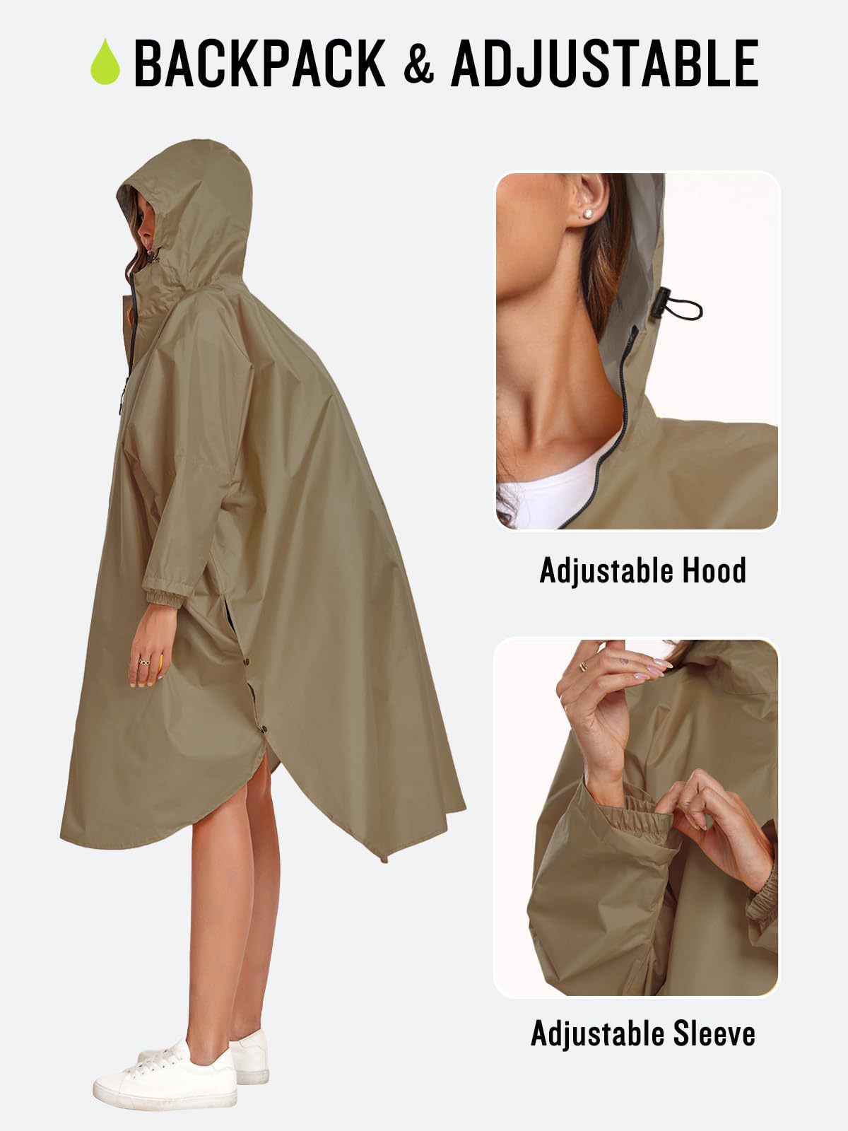 Adult Waterproof Cycling Raincoat Poncho