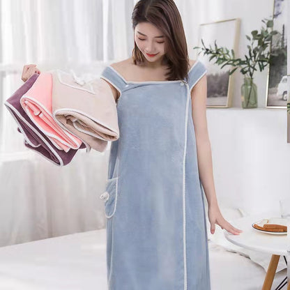 Adult women's absorbent bath towel