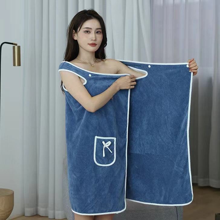 Adult women's absorbent bath towel