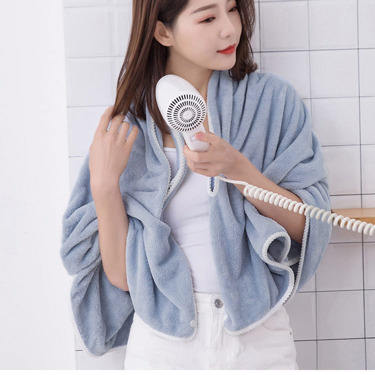 Adult women's absorbent bath towel
