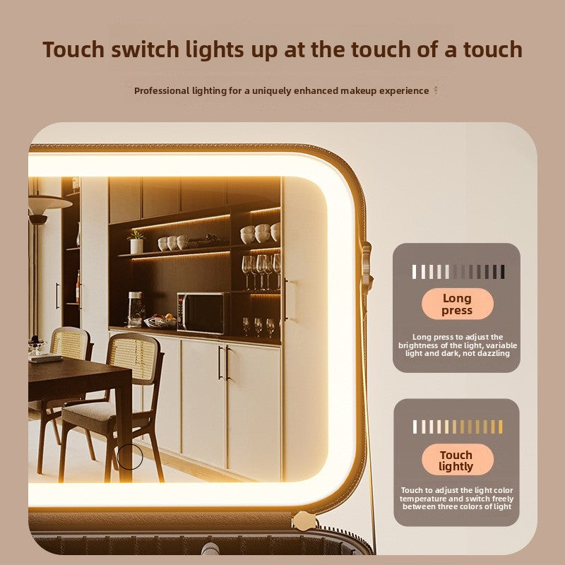 Advanced Led Travel Cosmetic Bag with Mirror for Women