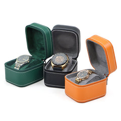 Black zipper watch case