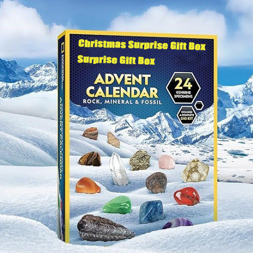 Advent Calendar 2024 Mineral Gift Box with 24 Days Surprise Stones