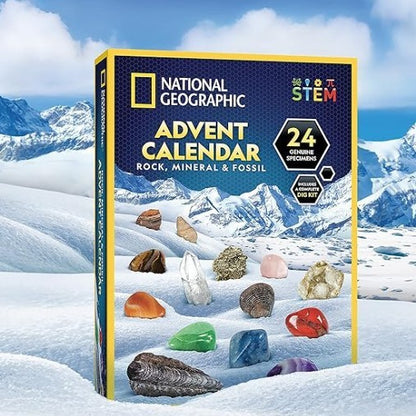 Advent Calendar 2024 Mineral Gift Box with 24 Days Surprise Stones