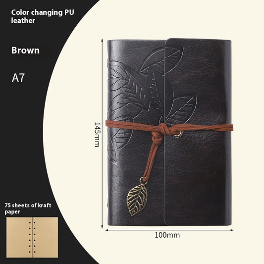 Creative Vintage Leaves Travel Diary Notebook Stationery