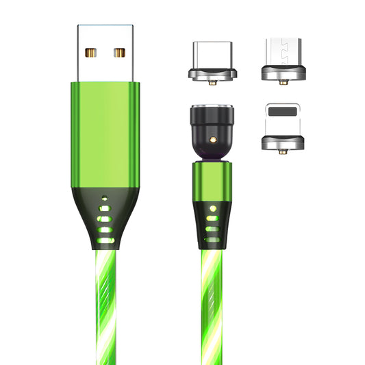 Buy 540° Rotating Luminous Magnetic Fast Charge Cable for Mobile