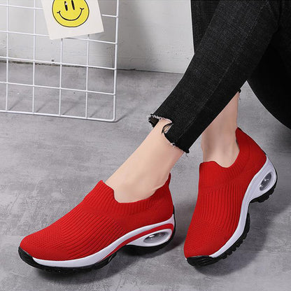 Buy Sneakers Women Air Cushion Mesh Breathable Running Shoes