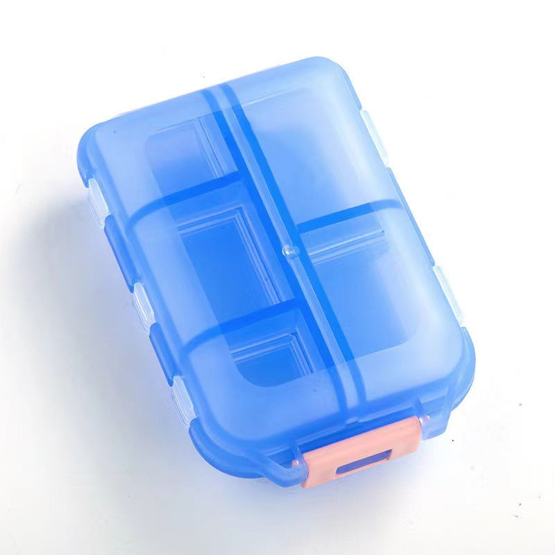 Portable Double Layer Pill Organizer Box for Daily Storage